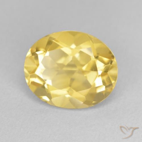 Citrine Orange Doré naturelle ovale, 3.35 ct, VVS-VS