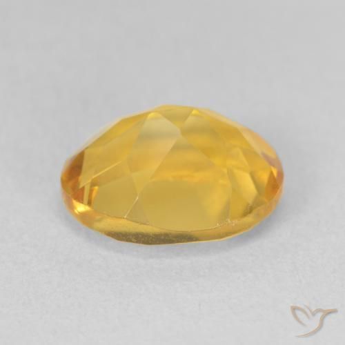 Citrine Orange Doré naturelle ovale, 3.42 ct, VVS-VS