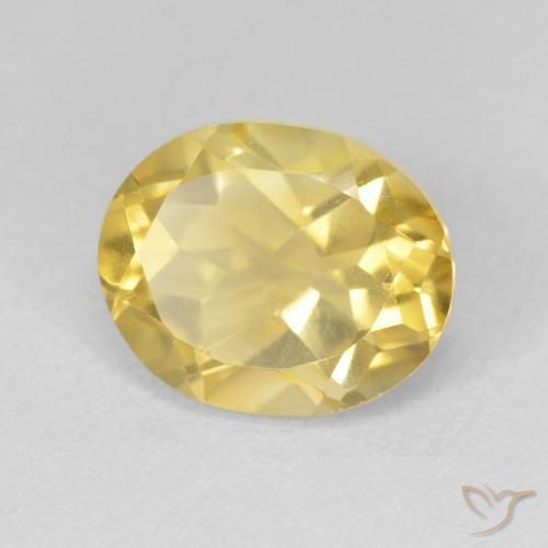 Citrine Orange Doré naturelle ovale, 3.40 ct, VVS-VS