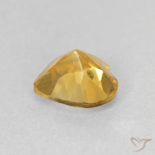 Citrine Or naturelle Cœur, 0.67 ct, VVS-VS