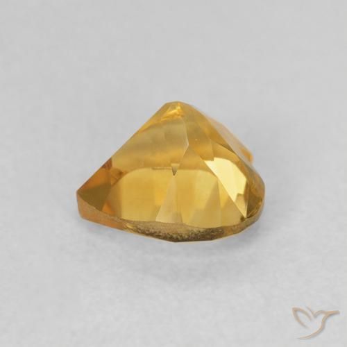 Citrine Or moyen naturelle Cœur, 0.73 ct, VVS