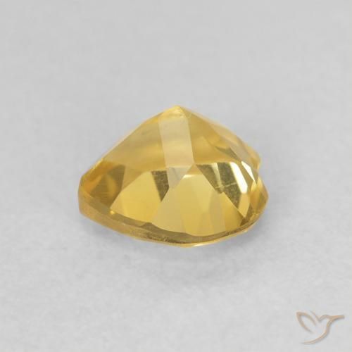 Citrine Doré naturelle Cœur, 0.71 ct, VVS