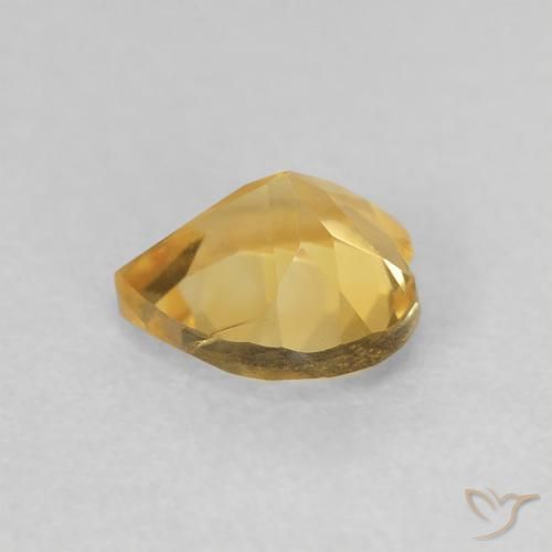 Citrine Or moyen naturelle Cœur, 0.69 ct, VVS