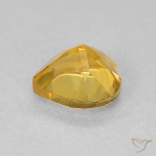 Citrine Or moyen naturelle Cœur, 0.76 ct, VVS-VS