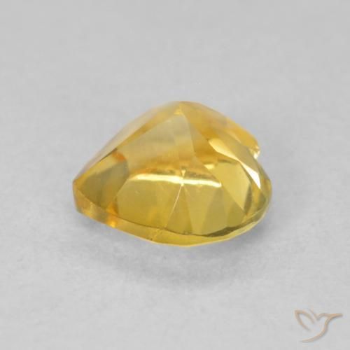 Citrine Doré naturelle Cœur, 0.73 ct, VVS-VS