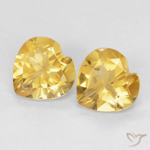 Shop natural 1.34ct Doré Citrine gems, Cœur, from Brésil at GemSelect. In stock, global shipping!