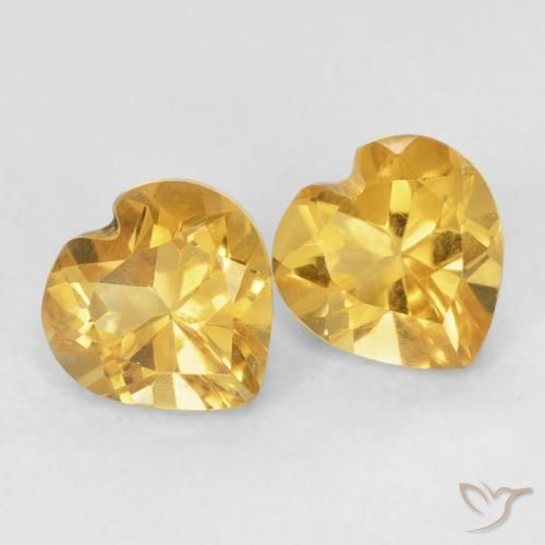 Shop natural 1.55ct Doré Citrine gems, Cœur, from Brésil at GemSelect. In stock, global shipping!