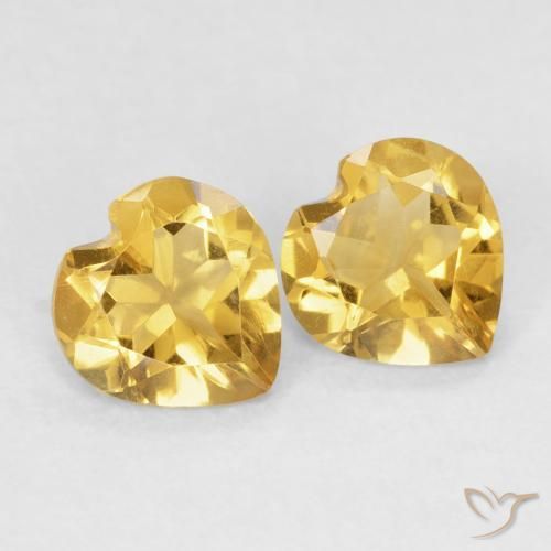 Shop natural 1.14ct Doré moyen Citrine gems, Cœur, from Brésil at GemSelect. In stock, global shipping!
