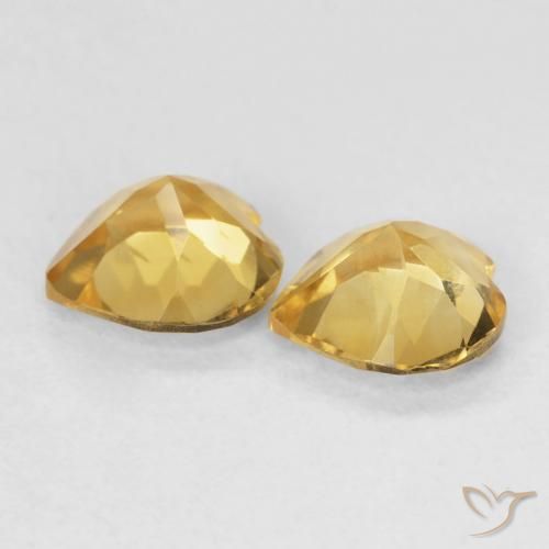 Shop natural 1.14ct Doré moyen Citrine gems, Cœur, from Brésil at GemSelect. In stock, global shipping!