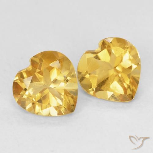 Shop natural 1.42ct Doré moyen Citrine gems, Cœur, from Brésil at GemSelect. In stock, global shipping!