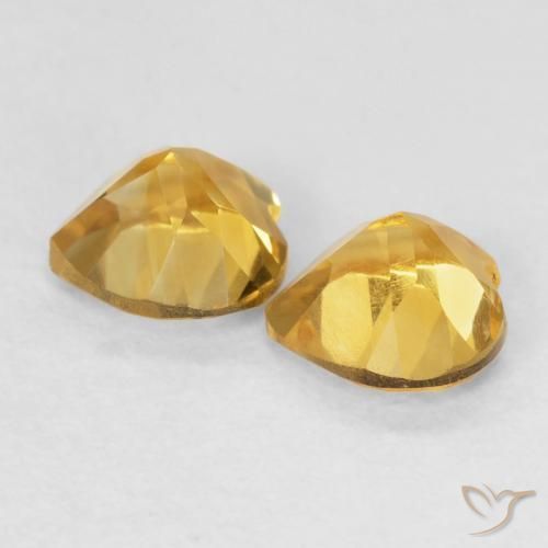 Shop natural 1.42ct Doré moyen Citrine gems, Cœur, from Brésil at GemSelect. In stock, global shipping!