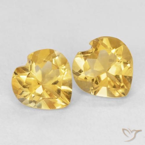 Shop natural 1.39ct Doré moyen Citrine gems, Cœur, from Brésil at GemSelect. In stock, global shipping!