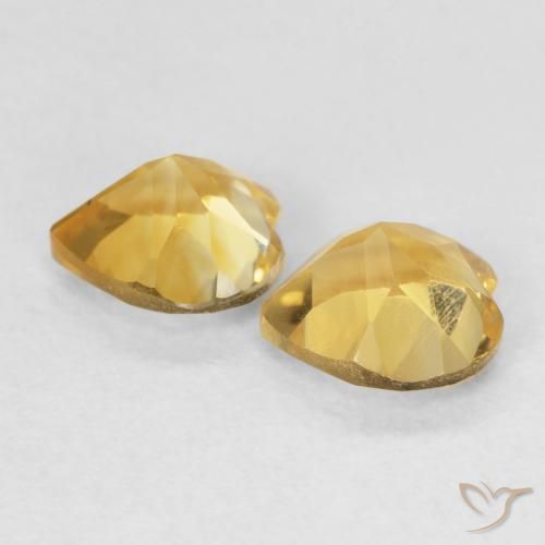 Shop natural 1.39ct Doré moyen Citrine gems, Cœur, from Brésil at GemSelect. In stock, global shipping!