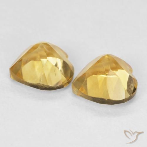 Shop natural 1.51ct Doré moyen Citrine gems, Cœur, from Brésil at GemSelect. In stock, global shipping!