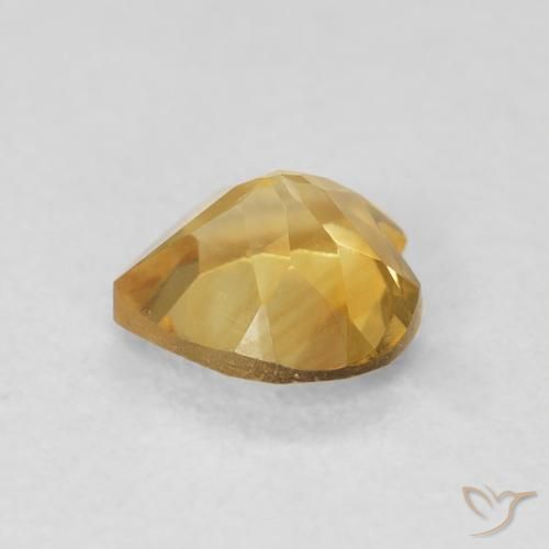 Citrine Or naturelle Cœur, 0.72 ct, VVS