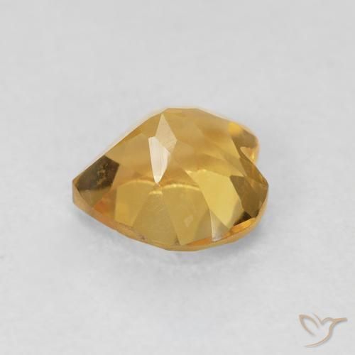 Citrine Or naturelle Cœur, 0.73 ct, VVS