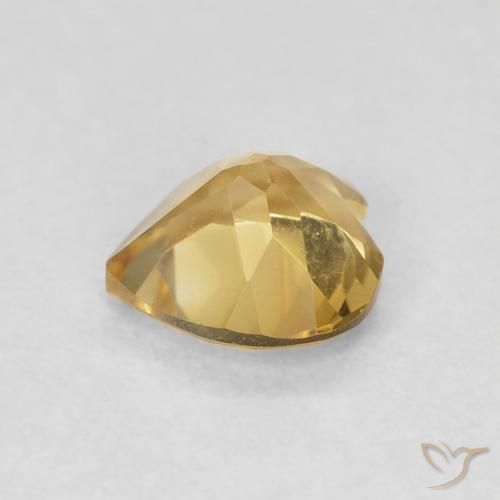 Citrine Medium Dark-Golden naturelle Cœur, 0.67 ct, VVS