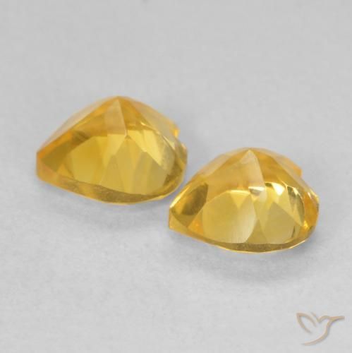 Shop natural 1.39ct Doré vif Citrine gems, Cœur, from Brésil at GemSelect. In stock, global shipping!