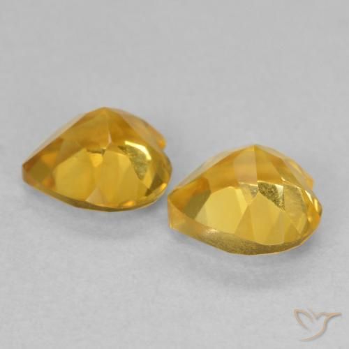 Shop natural 1.40ct Doré vif Citrine gems, Cœur, from Brésil at GemSelect. In stock, global shipping!