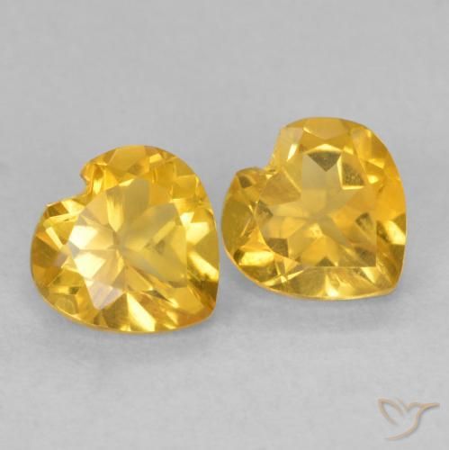 Shop natural 1.38ct Doré profond Citrine gems, Cœur, from Brésil at GemSelect. In stock, global shipping!