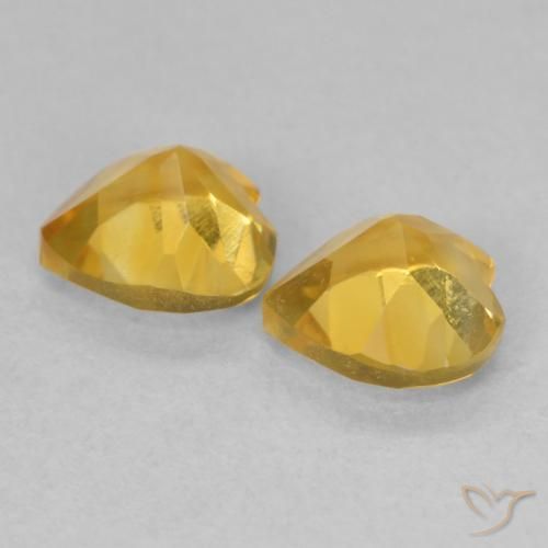 Shop natural 1.38ct Doré profond Citrine gems, Cœur, from Brésil at GemSelect. In stock, global shipping!