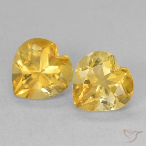 Shop natural 1.48ct Or Citrine gems, Cœur, from Brésil at GemSelect. In stock, global shipping!