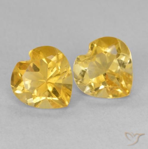 Shop natural 1.48ct Or Citrine gems, Cœur, from Brésil at GemSelect. In stock, global shipping!