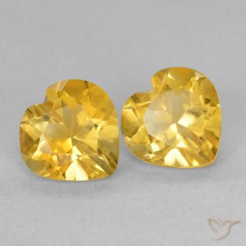 Shop natural 1.41ct Doré profond Citrine gems, Cœur, from Brésil at GemSelect. In stock, global shipping!