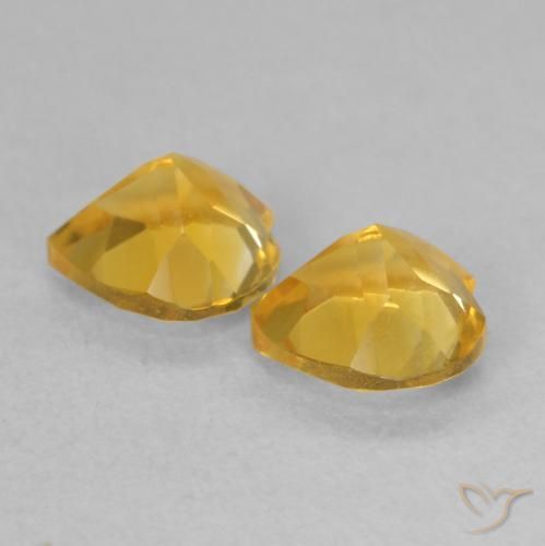 Shop natural 1.41ct Doré profond Citrine gems, Cœur, from Brésil at GemSelect. In stock, global shipping!