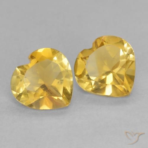 Shop natural 1.31ct Doré vif Citrine gems, Cœur, from Brésil at GemSelect. In stock, global shipping!