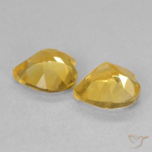 Shop natural 1.31ct Doré vif Citrine gems, Cœur, from Brésil at GemSelect. In stock, global shipping!
