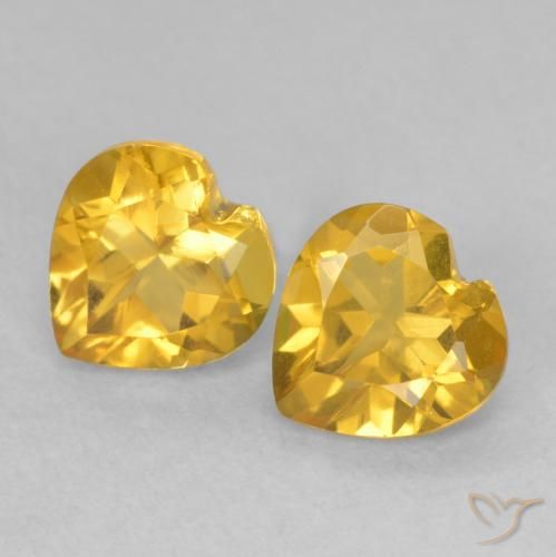 Shop natural 1.41ct Doré Citrine gems, Cœur, from Brésil at GemSelect. In stock, global shipping!
