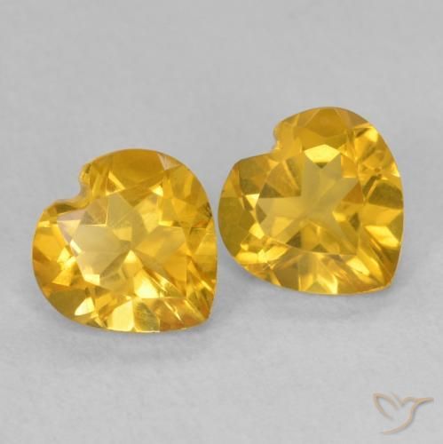 Shop natural 1.41ct Doré Citrine gems, Cœur, from Brésil at GemSelect. In stock, global shipping!
