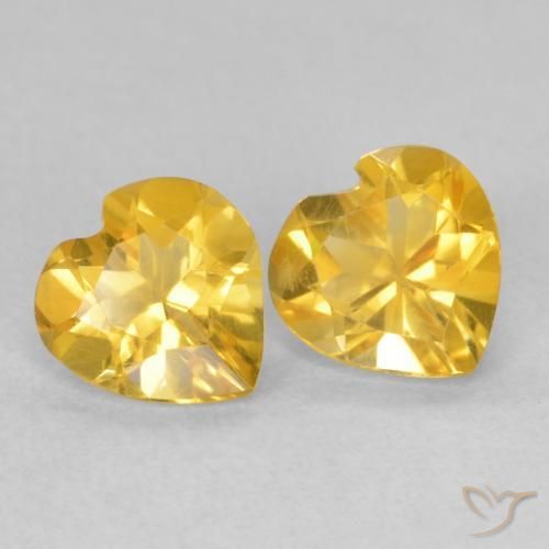 Shop natural 1.28ct Orange Doré Citrine gems, Cœur, from Brésil at GemSelect. In stock, global shipping!