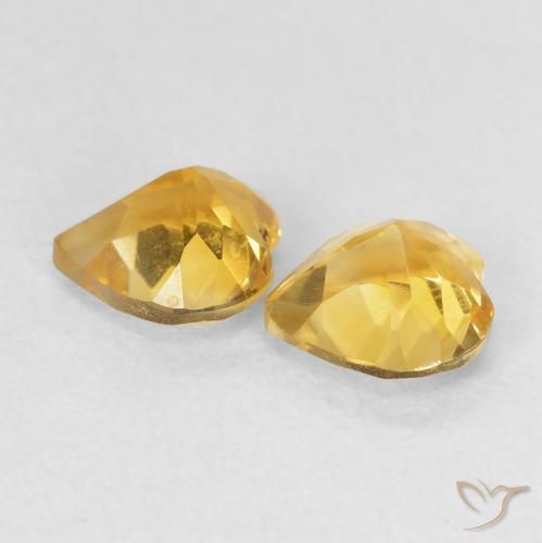 Shop natural 1.35ct Doré vif Citrine gems, Cœur, from Brésil at GemSelect. In stock, global shipping!