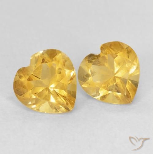 Shop natural 1.46ct Orange Doré Citrine gems, Cœur, from Brésil at GemSelect. In stock, global shipping!