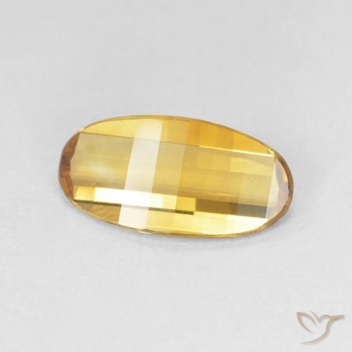 Citrine Orange Doré naturelle ovale, 2.18 ct, VVS