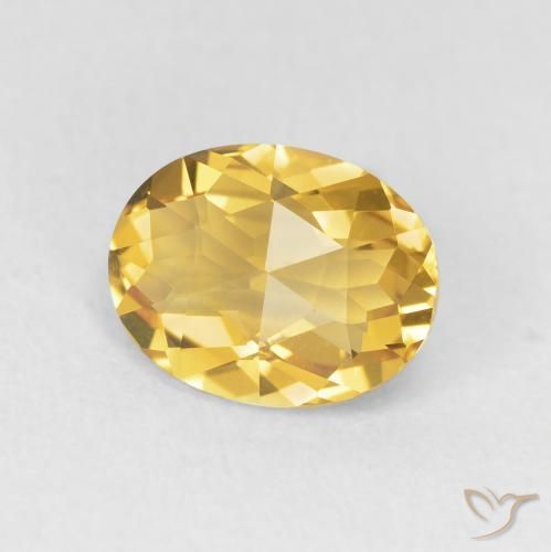 Citrine Doré naturelle ovale, 1.76 ct, VVS