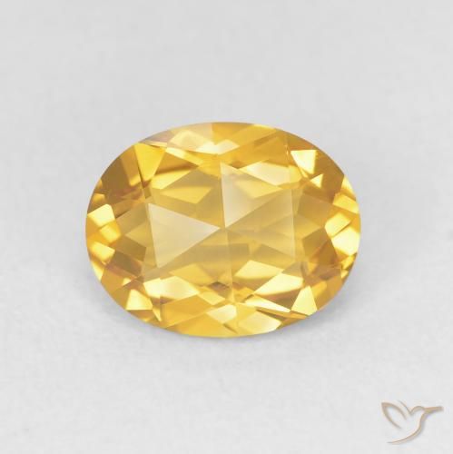 1.78ct Naturel Or moyen Citrine, ovale, VVS