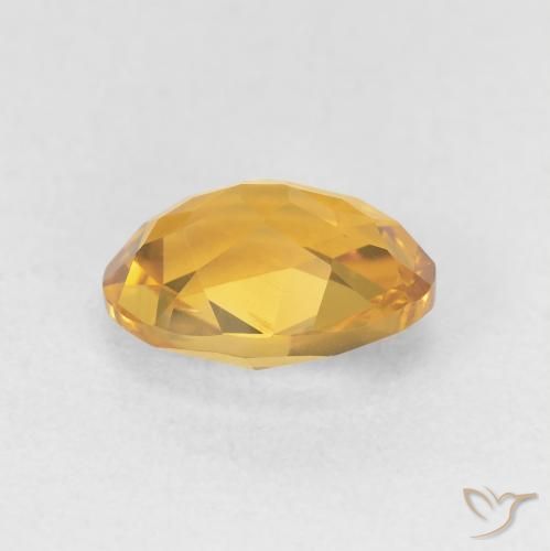 Citrine Or moyen naturelle ovale, 1.78 ct, VVS