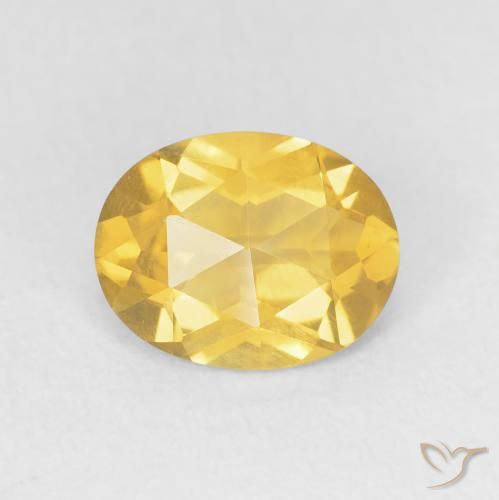 1.65ct Naturel Doré moyen Citrine, ovale, VVS
