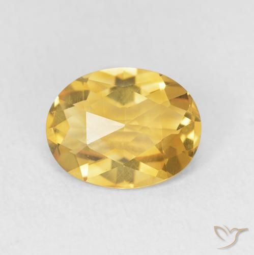 1.55ct Naturel Doré Citrine, ovale, VVS