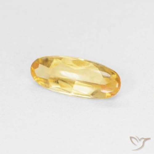Citrine Or moyen naturelle ovale, 0.75 ct, Transparent