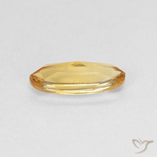 Citrine Medium Light Orange-Gold naturelle ovale, 0.87 ct, Transparent