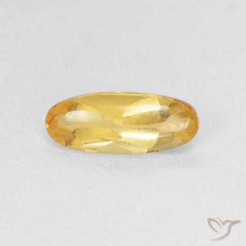 0.90ct Naturel Doré Citrine, ovale, Transparent