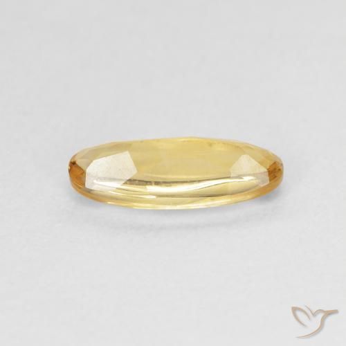 Citrine Doré naturelle ovale, 0.90 ct, Transparent