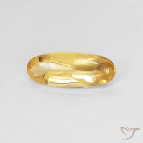 0.89ct Naturel Doré Citrine, ovale, Transparent