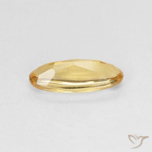 Citrine Doré naturelle ovale, 0.89 ct, Transparent