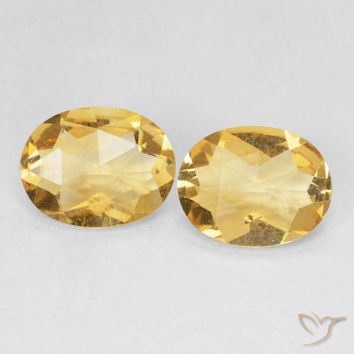 2.93ctw Naturel Doré Citrine, ovale, VVS-VS