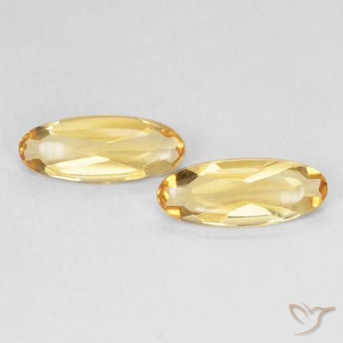 1.54ctw Naturel Doré Citrine, ovale, Transparent